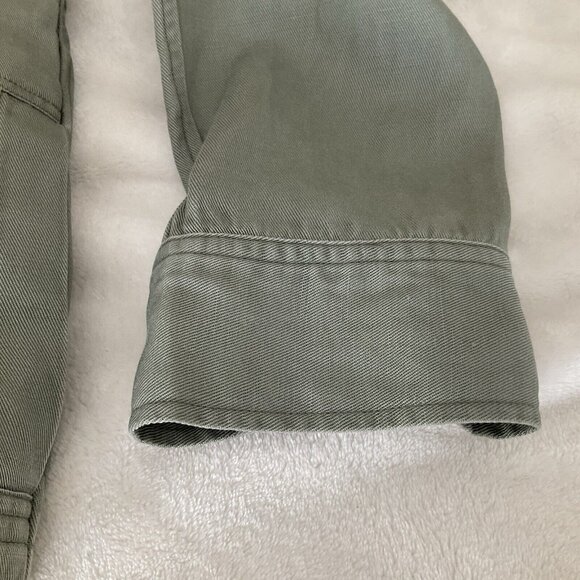 RAILS Women's Collins Sage Green Utility Jacket, Size Small Linen Blend - Picture 7 of 16